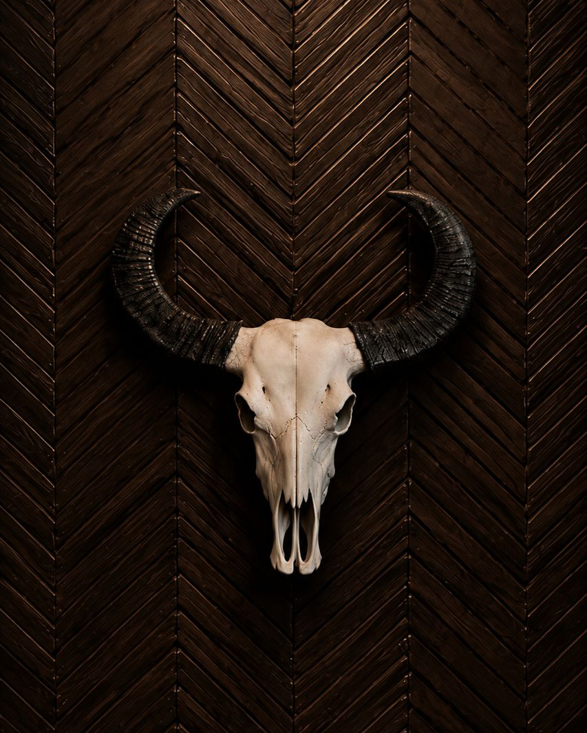 Buffalo Kafatası Heykeli