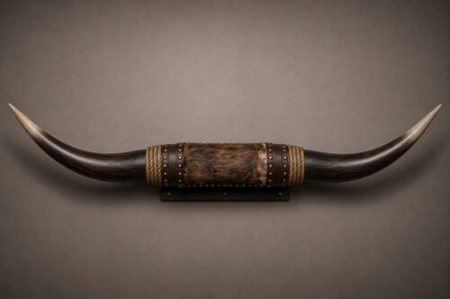 LONGHORN DERİ KAPLAMALI BOYNUZ